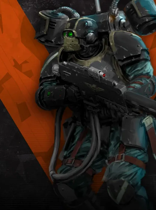 Kill Team artwork of an armoured operative