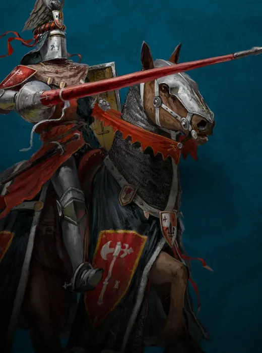 Warhammer: The Old World artwork of a mounted knight